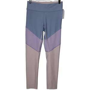 Womens Outdoor Voices 7/8 Leggings Colorblock Lilac Lavender Dahlia Size Medium
